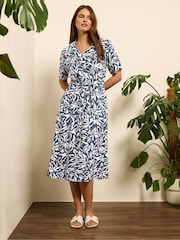 M&Co Blue Shirt Dress - Image 2 of 5
