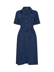 M&Co Light Blue Shirt Dress - Image 5 of 5