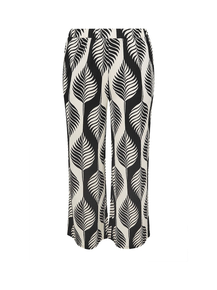 Yours Curve Black Textured Co-Ord Trousers - Image 6 of 6