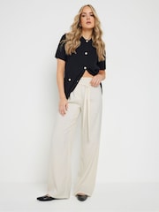 Long Tall Sally Natural Tie Waist Trousers - Image 1 of 6