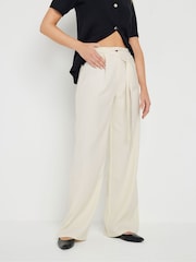 Long Tall Sally Natural Tie Waist Trousers - Image 3 of 6