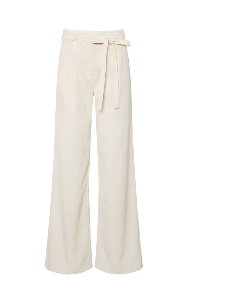 Long Tall Sally Natural Tie Waist Trousers - Image 6 of 6