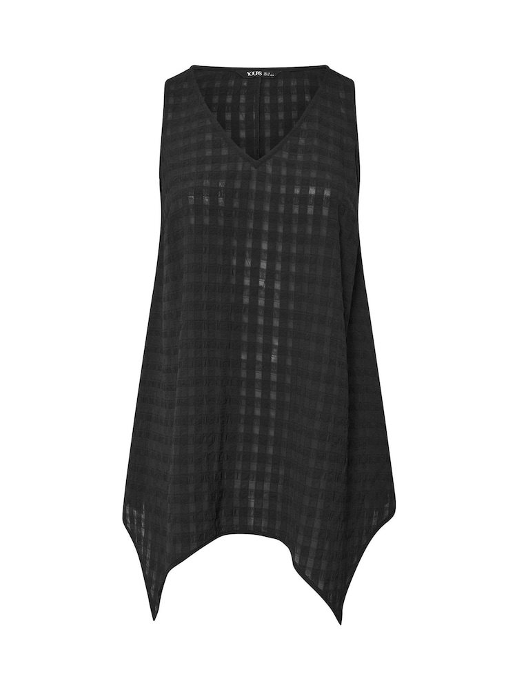Yours Curve Black V-Neck T-Shirt - Image 5 of 5