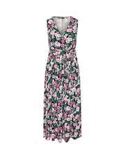 Yours Curve Black Wrap Maxi Dress - Image 5 of 5