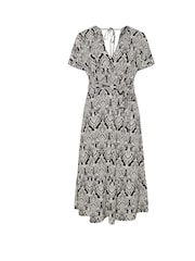 Yours Curve Black Wrap Grown On Dress - Image 5 of 5