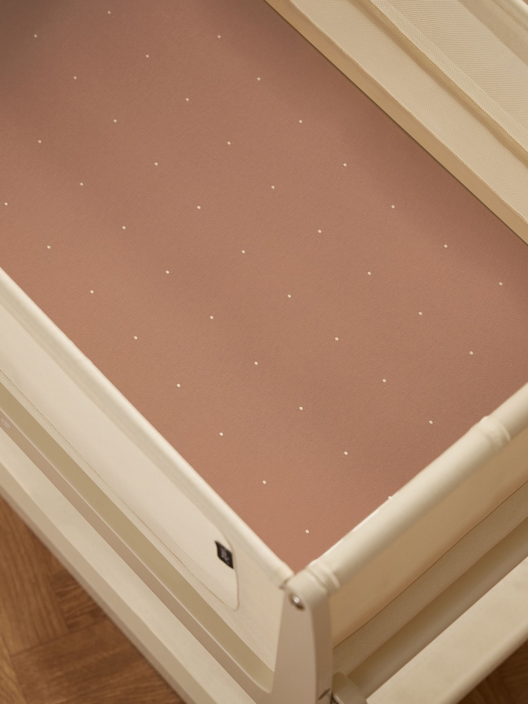 Snuz Blush Dot Twin Pack Crib Fitted Fitted Sheets - Image 1 of 3