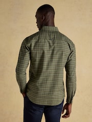 Joules Oxford Classic Fit Khaki Green Long Sleeve Cotton Shirt - Image 2 of 11