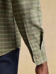 Joules Oxford Classic Fit Khaki Green Long Sleeve Cotton Shirt - Image 6 of 11