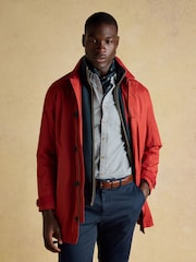 Joules Oxford Classic Fit Navy Gingham Long Sleeve Cotton Shirt - Image 9 of 11