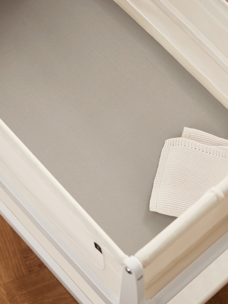 Snuz Grey Twin Pack Crib Fitted Fitted Sheets - Image 1 of 3