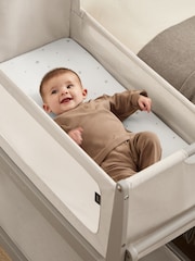 Snuz White Star Twin Pack Crib Fitted Fitted Sheets - Image 2 of 3