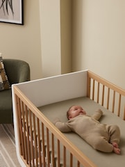 Snuz 2 Pack Sage Cross Cot Bed Fitted Sheets - Image 2 of 3