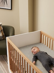 Snuz 2 Pack Grey Star Cot Bed Fitted Sheets - Image 2 of 3
