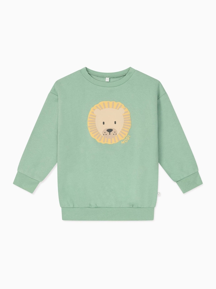 MORI 100% Cotton Comfy Oversized Sweatshirt - León - Imagen 4 de 4