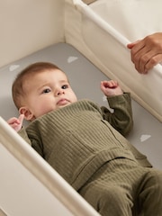 Snuz 2 Pack Grey Cloud Crib Fitted Sheets - Image 2 of 3