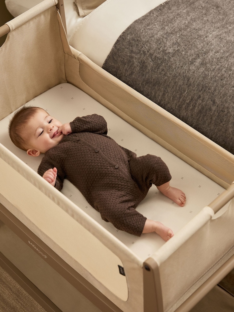 Snuz 2 Pack Cashmere Cross Crib Fitted Sheets - Image 2 of 3