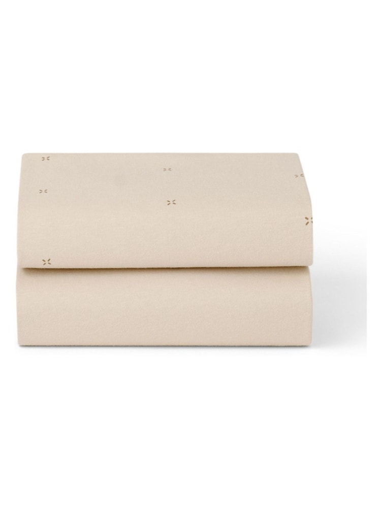 Snuz 2 Pack Cashmere Cross Crib Fitted Sheets - Image 3 of 3