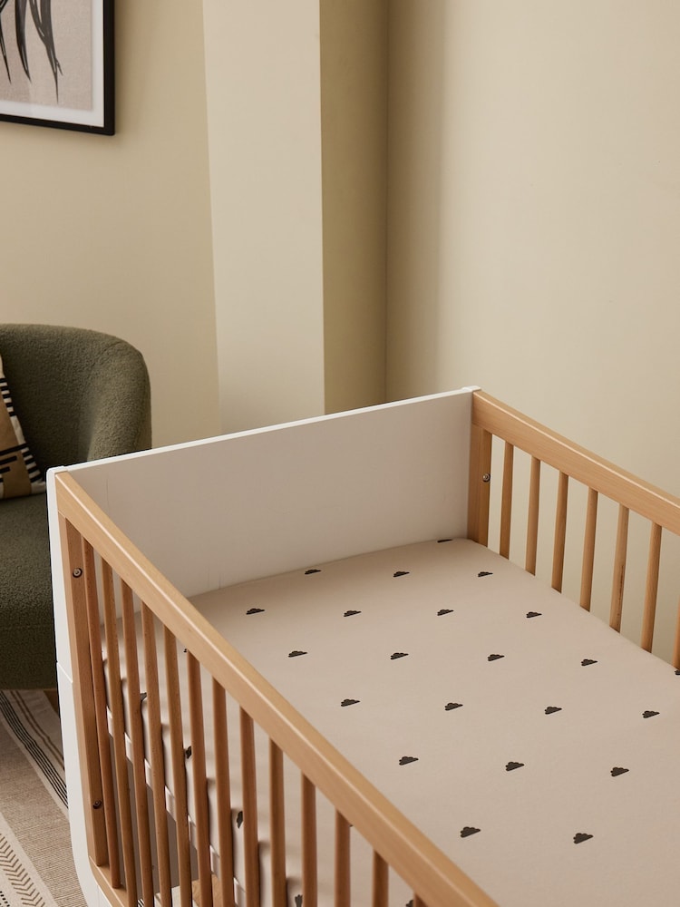 Snuz 2 Pack Sand Cloud Cot Bed Fitted Sheets - Image 1 of 3