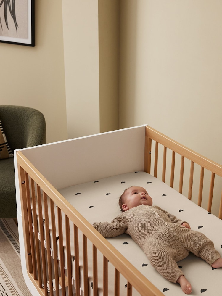 Snuz 2 Pack Sand Cloud Cot Bed Fitted Sheets - Image 2 of 3