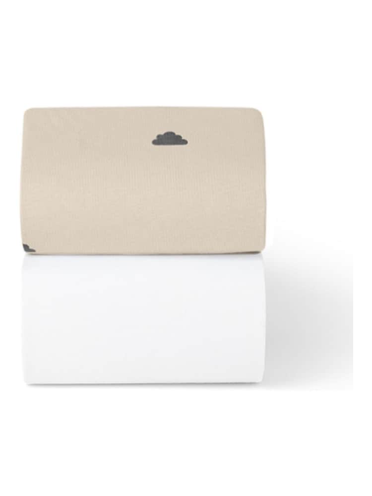 Snuz 2 Pack Sand Cloud Cot Bed Fitted Sheets - Image 3 of 3