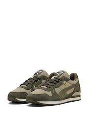 Puma Khaki Green Mens RX737 Vintage Trainers - Image 1 of 6
