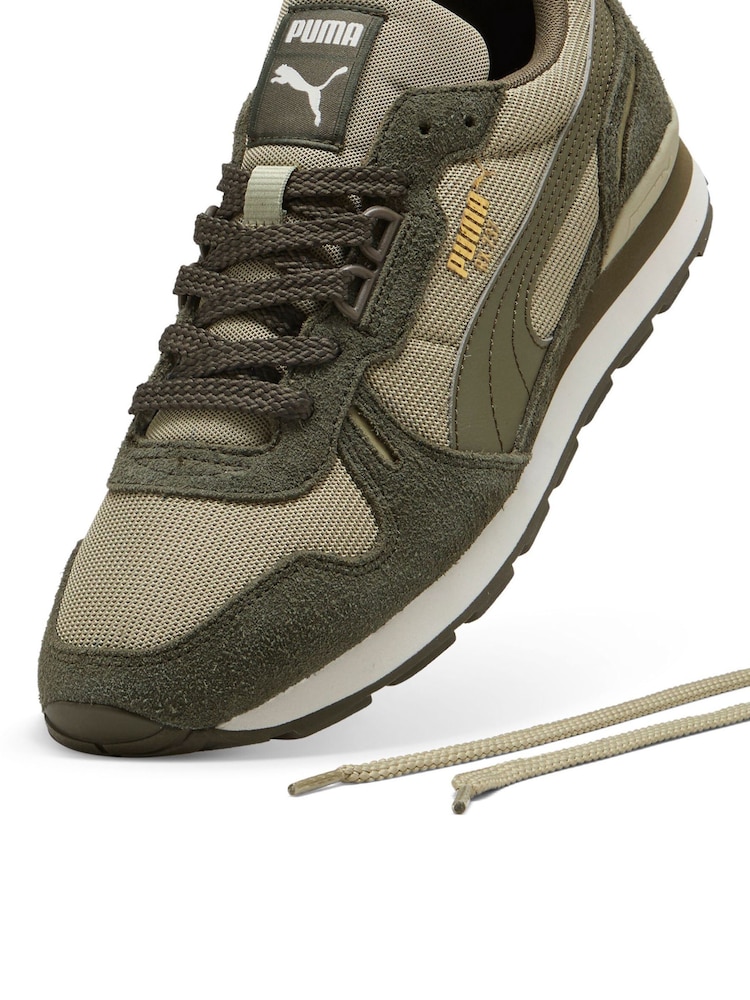 Puma Khaki Green Mens RX737 Vintage Trainers - Image 6 of 6 Puma Khaki Green Mens RX737 Vintage Trainers - Image 6 of 6