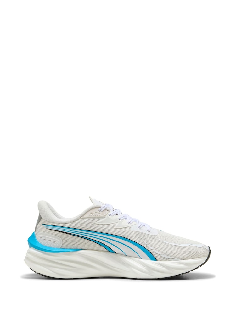 Puma Grey/Blue Mens Velocity Nitro 4 Trainers - Image 1 of 6 Puma Grey/Blue Mens Velocity Nitro 4 Trainers - Image 1 of 6