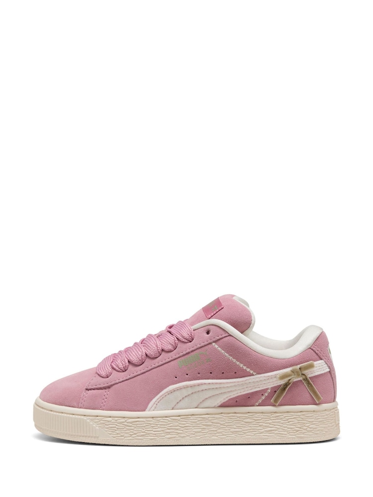 Puma Pink Girls Youth Suede XL Trainers - Image 2 of 6 Puma Pink Girls Youth Suede XL Trainers - Image 2 of 6