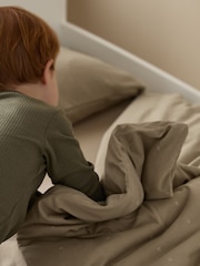 Snuz Sage Cross Duvet Cover and Pillow Case Fitted Set - Image 2 of 3