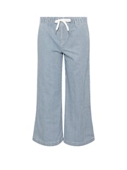PixieGirl Petite Blue Wide Leg 100% Cotton Jeans - Image 6 of 6