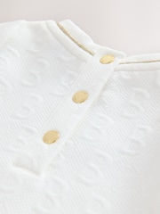 Baker by Ted Baker Jacquard Embossed Mesh Hem Dress - Image 7 of 7