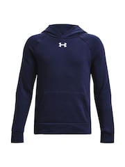 Under Armour Navy Rival Fleece Hoodie - Image 1 of 2