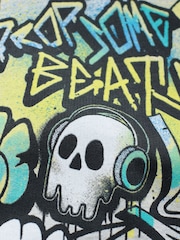 Blue Graffiti Older Boys Graphic Print Hoodie (3-16yrs) - Image 5 of 5