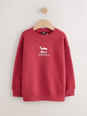 Red Christmas Crew Sweatshirt (3-16yrs) - Image 4 of 7