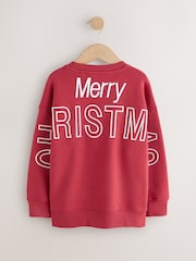 Red Christmas Crew Sweatshirt (3-16yrs) - Image 5 of 7