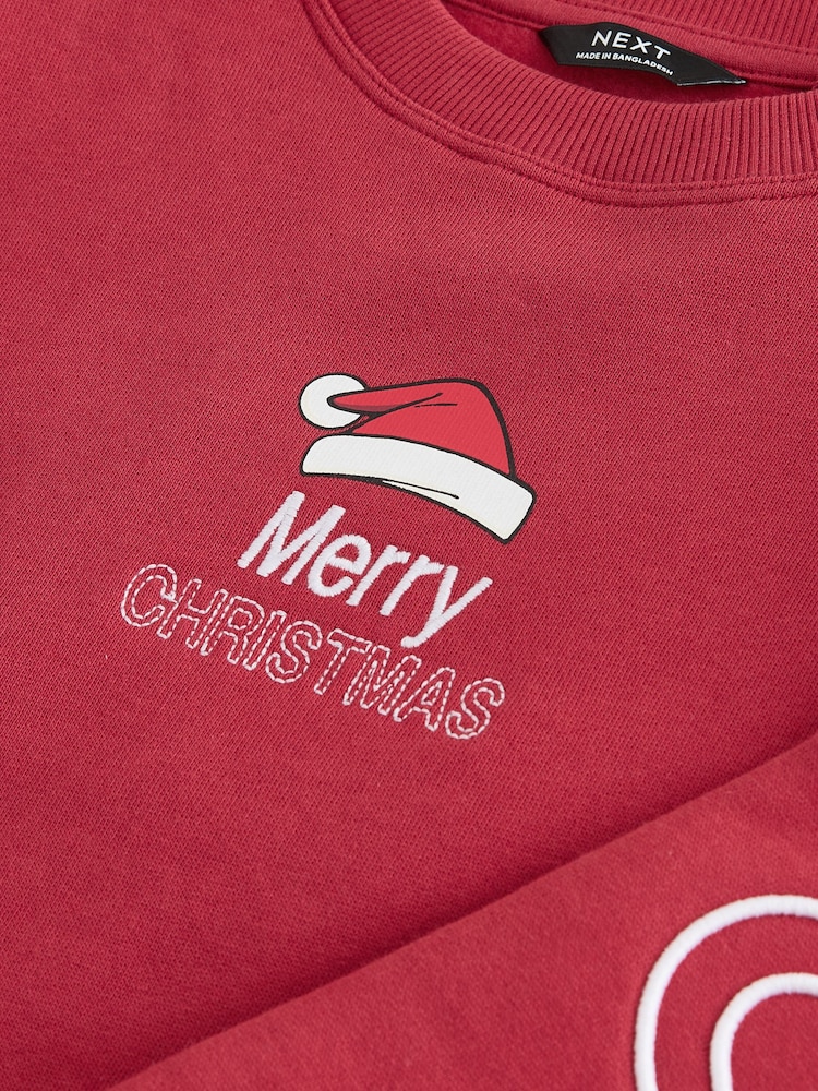 Red Christmas Crew Sweatshirt (3-16yrs) - Image 7 of 7