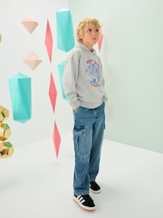 Grey Reindeer Christmas Hoodie (3-16yrs) - Image 4 of 9