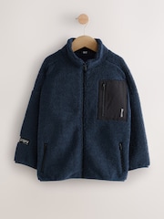 Blue Zip Through Fleece (3-16yrs) - Image 1 of 5