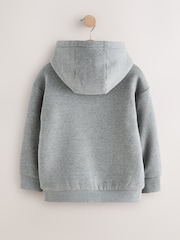 Grey Borg Fleece Zip Through Hoodie (3-16yrs) - Image 2 of 5