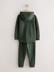 Khaki Green Tech Sportswear Hoodie and Joggers Set (3-16yrs) - Image 2 of 7