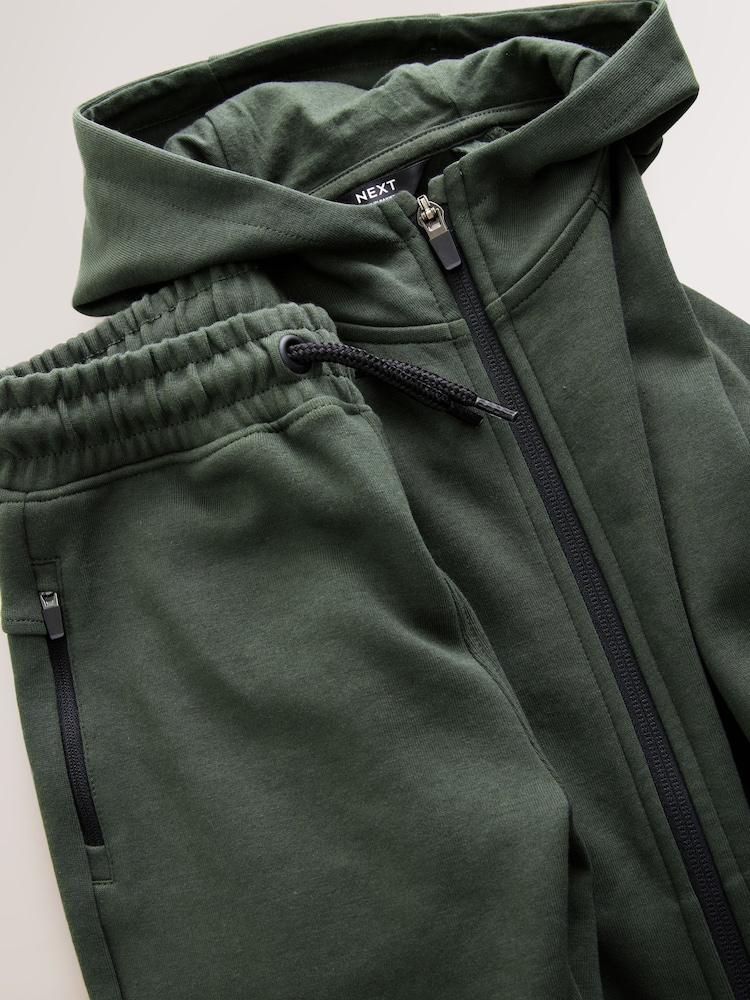 Khaki Green Tech Sportswear Hoodie and Joggers Set (3-16yrs) - Image 7 of 7 Khaki Green Tech Sportswear Hoodie and Joggers Set (3-16yrs) - Image 7 of 7