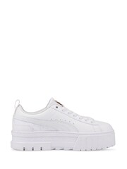 Puma White Girls Youth Mayze Trainers - Image 1 of 6