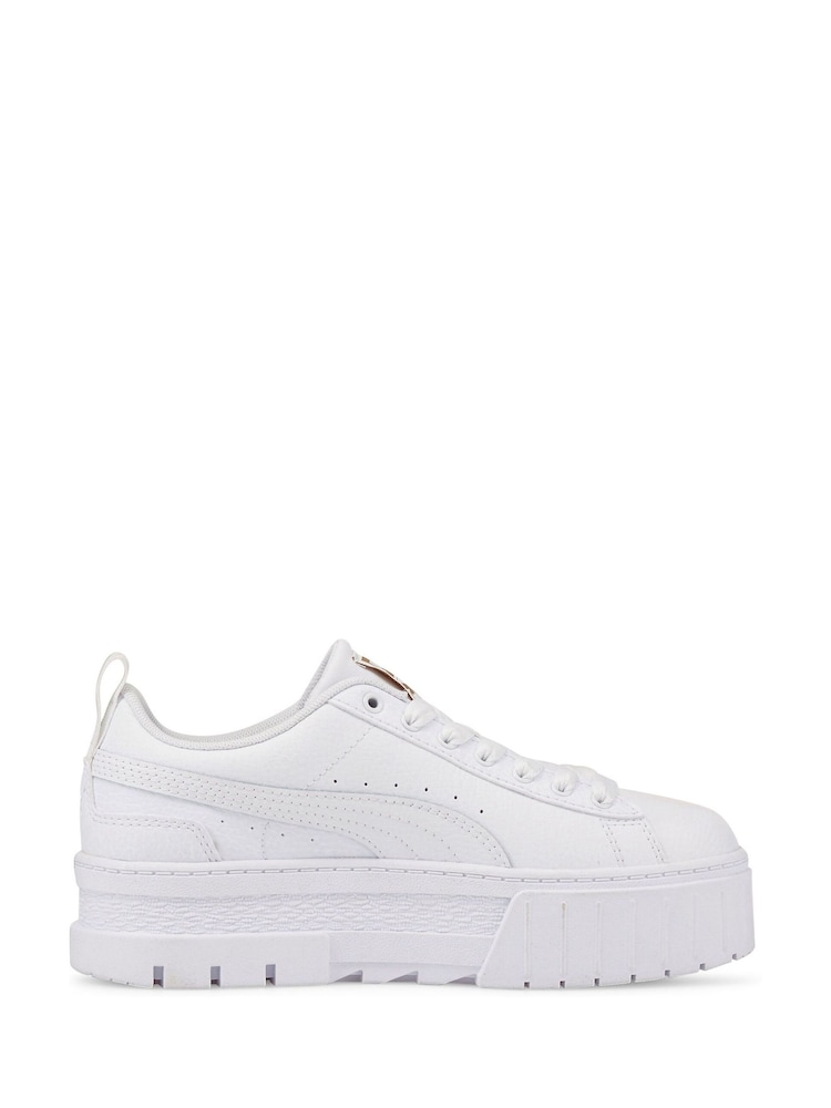 Puma White Girls Youth Mayze Trainers - Image 1 of 6