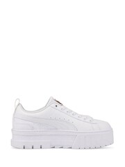 Puma White Girls Youth Mayze Trainers - Image 2 of 6