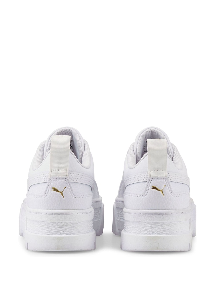 Puma White Girls Youth Mayze Trainers - Image 6 of 6 Puma White Girls Youth Mayze Trainers - Image 6 of 6