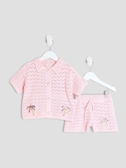 River Island Pink Girls Revere Palm Tree Set - Image 1 of 5