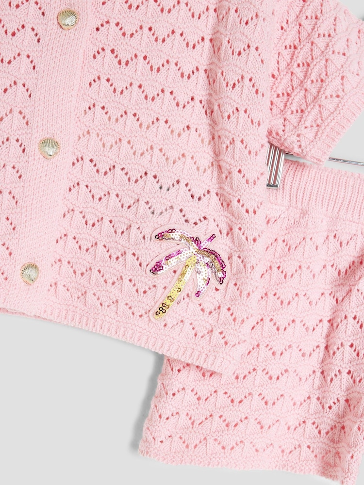 River Island Pink Girls Revere Palm Tree Set - Image 5 of 5