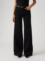 Levi's® Soft Black 318 Shaping Wide Leg Jeans - Image 3 of 8