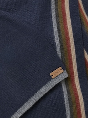 FatFace Navy Hat and Stripe Scarf Gift Set - Image 3 of 3