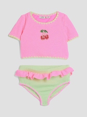 River Island Pink Girls T-Shirt Bikini - Image 1 of 4